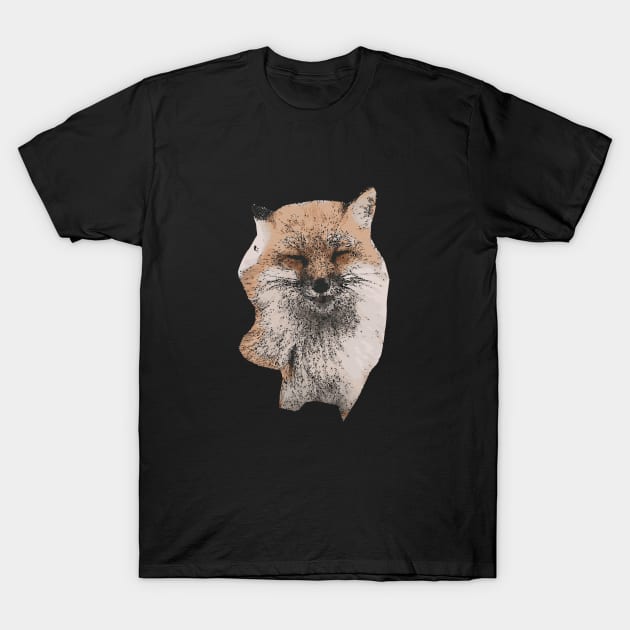 FOX CUTE FACE BEAUTIFUL DRAWING T-Shirt by ONSTROPHE DESIGNS